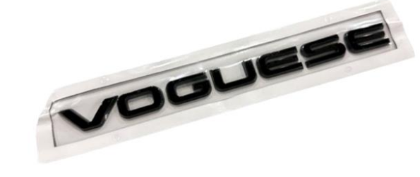 Bagaj Yazısı ( Vogue Se ) (Siyah)-Lr043919 S-Lr113641-Lr096113-Range Rover New 2