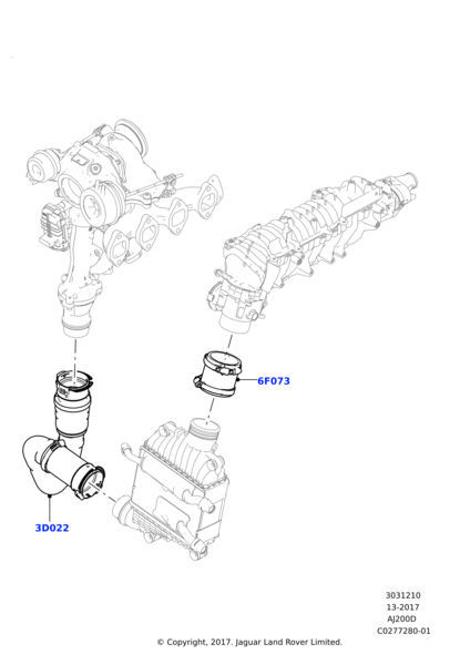 İntercooler Hortumu-Lr092416 L-T2H7732 (Jaguar)-2.0 Dizel/Range Rover Range Rover Velar