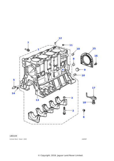Tapa Silindir Blok Arka Büyük (Takım)-Err6164-Tci/Freelander 1