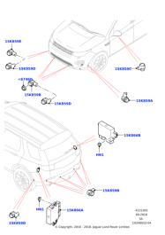 Ön Park Sensörü-Lr059784 V-/Discovery Sport