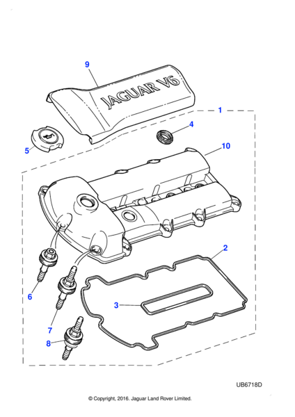 Külbütör Kapak Contası Sağ-XR851930 V-JDE3153-C2S6420-JAGUAR