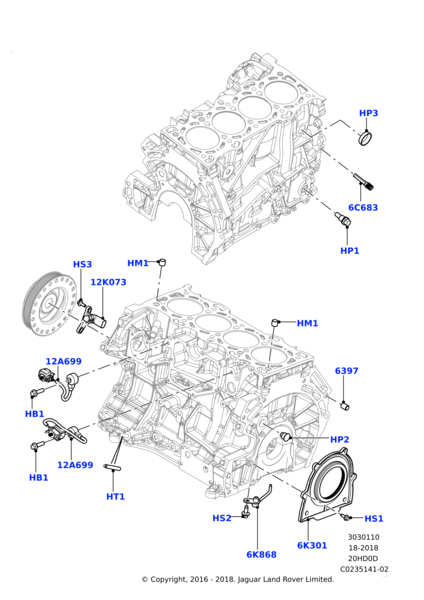 Piston Yağlama Jeti-LR045099 E-C2Z30467 (JAGUAR)---R.R.EVOQUE-D.SPORT