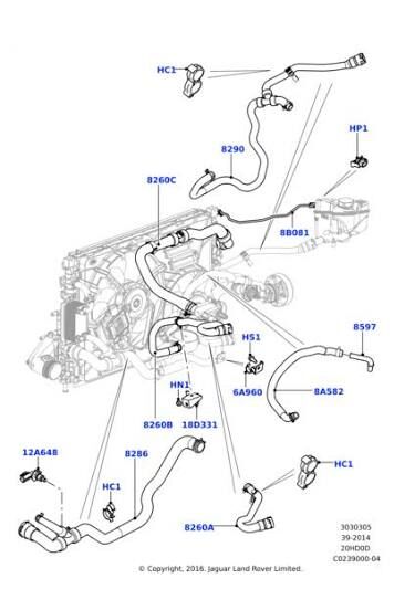 Radyatör Su Depo Alr Hortumu-LR039407 E-Freelander 2