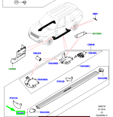 Basamak Ayağı Sağ-Vplgp0365-/Range Rover New