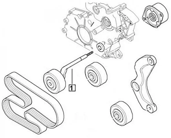 Tansioner (Alternatör Kayış)-Pqr000080 B.-Pqg100330L-Td4/Freelander 1