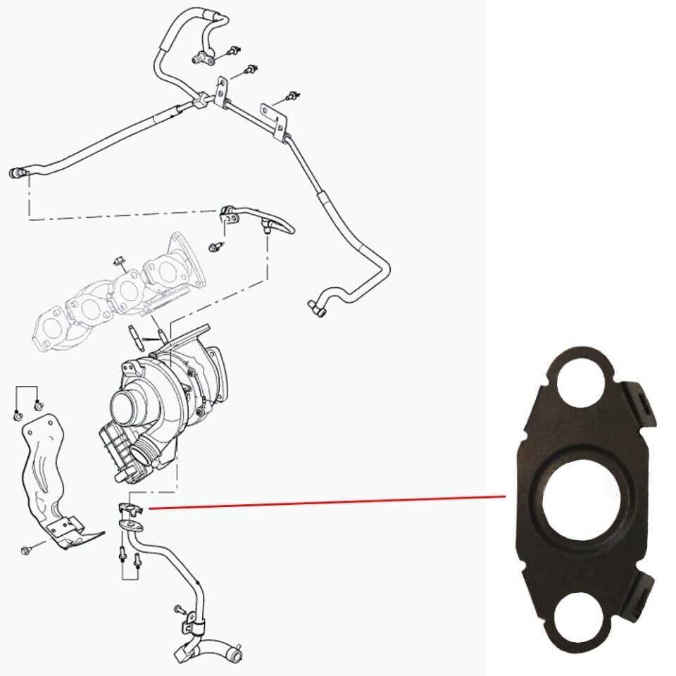Yağ Boru Contası-Lr022742 E-4.4 Dizel/Range Rover New 2