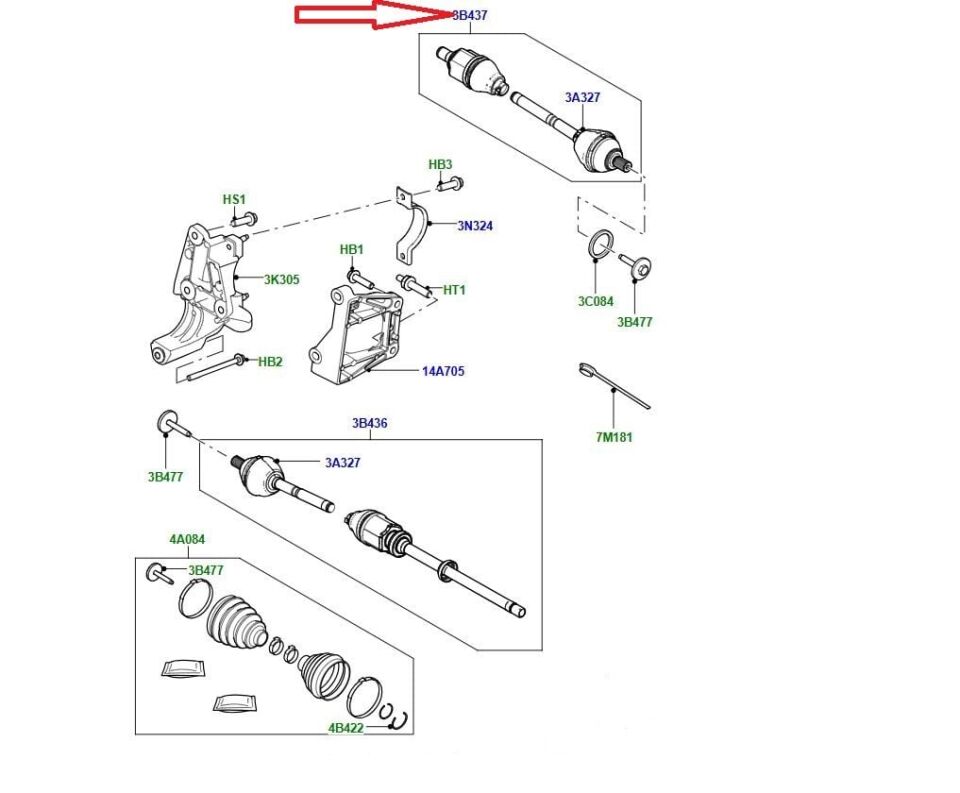 Ön Aks Vidası-LR000577-Freelander 2