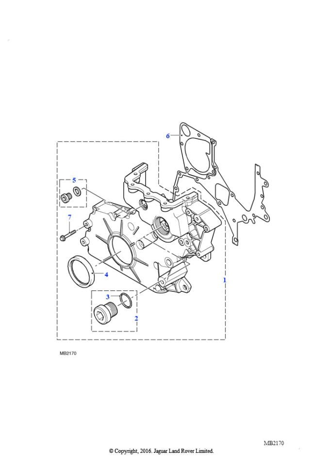 Ön Kapak Contası-8510365 B-Lvp100610L-Ljı000010-Td4/Freelander 1