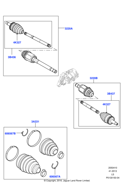 Aks Komple Ön Sağ-Tdb500100 B.-Lr047294-Lr024151-Lr072070-2.7/Range Rover Sport-Discovery 3