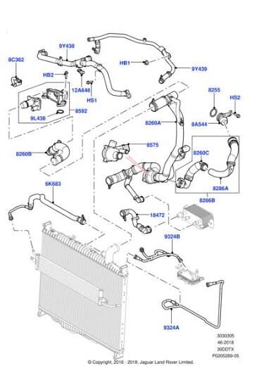Radyatör Hortumu ( Şanzıman Soğutucuya )-Lr013678-3.0/Range Rover Sport