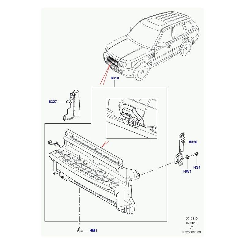 Hava Yön Çev.Defle.Bağ.Brk. Sol-Lr013543-/Range Rover Sport