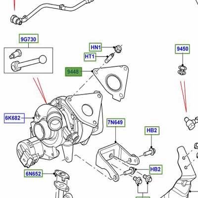 Turbo Contası Sol-Lr003623 B-3.6/Range Rover New 2