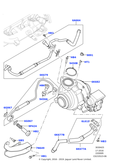 Turbo Yağ Borusu-Lr025919-/Freelander 2