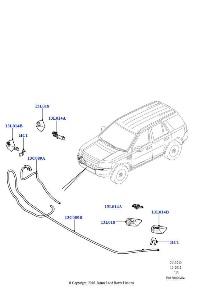 Far Su Fıskiye Jeti Kapağı-Lr022144-Lr087423-Lr044048-/Freelander 2