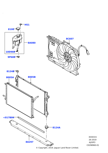 Radyatör Komple (Su)-Lr135901 E-J9C22773 (Jaguar)-2.0 Dizel/Range Rover Evoque