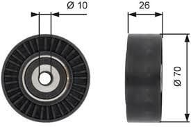 Vantilatör Kayış Avare Bilyası-Lr004877 B.-Lr085466-C2Z16649 (Jaguar)-C2Z31973 (Jaguar)-2.2/Freelander 2