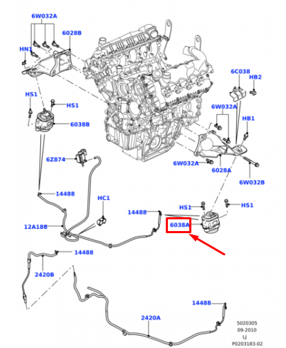Motor Takozu Sol-Kkb500730-Lr022563-3.6/Range Rover New 2