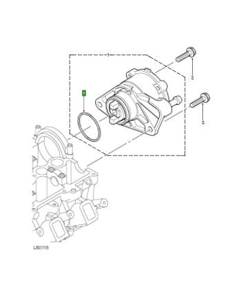 Vakum Pompa Contası ( Oringi )-Lyx100670-Td4/Freelander 1