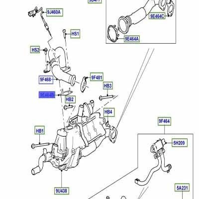 Egr Contası-Lr078915-T2H18312 (Jaguar)-/Range Rover Sport
