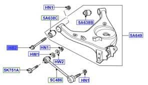 Arka Alt Salıncak Burç Civatası-Ryp000060-Ryp000061-/Range Rover New 2