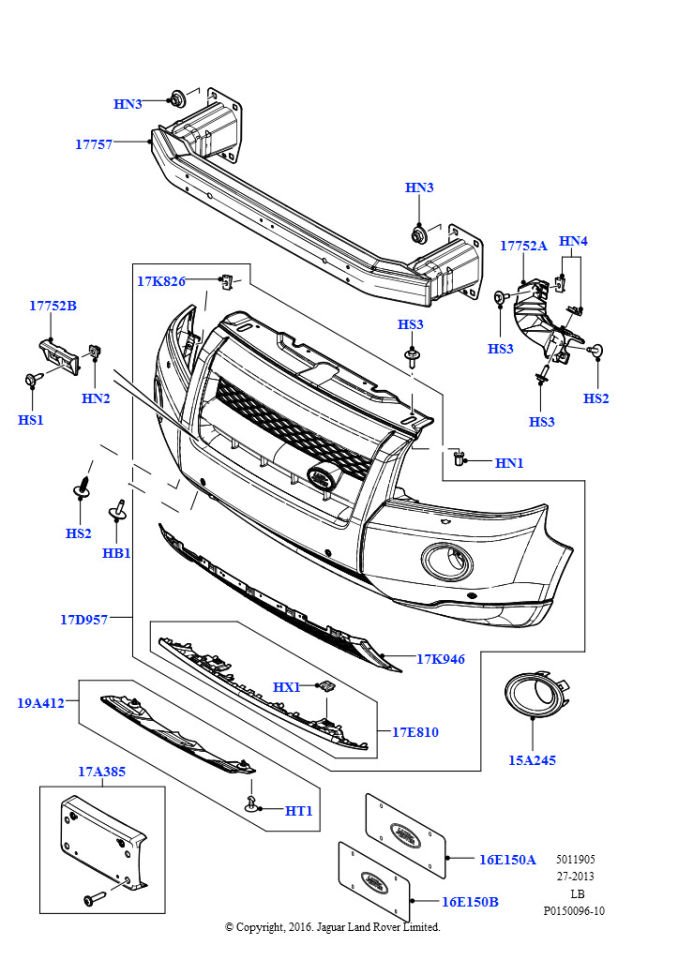 Tampon İç Demiri Ön-Lr005532-/Freelander 2