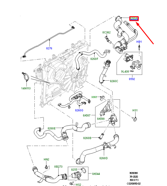 Radyatör Üst Hortum Bağlantı Jakı-Lr048904 G-/Range Rover Sport-Range Rover New