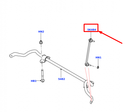 Viraj Askı Rotu Ön ( R-L )-Lr114253 A-J9C17750 (Jaguar)-/Discovery 5