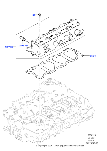 Hidrolik Ünite Kontrol Valfi Contası-Lr106297 V-Jde39559 (Jaguar)-/New Defender