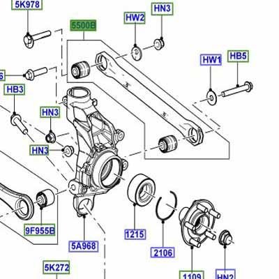 Denge Kolu Arka Alt Burcu-Lr002576 A.-/Freelander 2