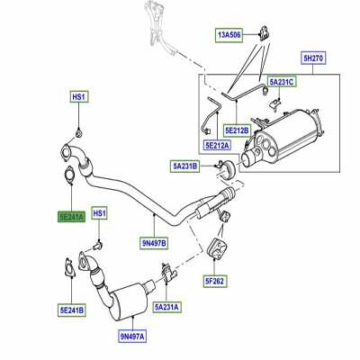 Egzoz Boğaz Contası Sağ-Lr016621 A-C2Z15576 (Jaguar)-3.0/Range Rover Sport