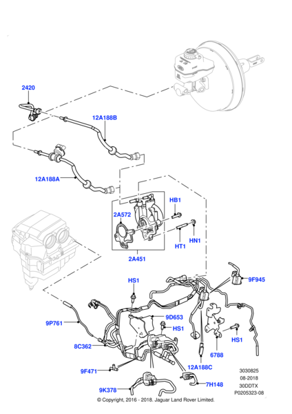 Vakum Kontrol Sensör-LR116598 P-C2D58332 (JAGUAR)-R.R.SPORT-R.R.NEW 2