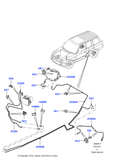 Fren Hortumu Arka Sağ-Lr058026 G-Lr017420-Lr044359-Shb500143-Shb500142-/Range Rover New 2