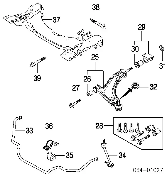 Alt Tabla Burcu ( Ön )-Rbx101790 A-Rbx101160-/Freelander 1