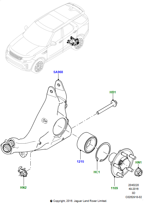 Sol Arka Taşıyıcı-Lr098782-Lr142579-/Range Rover New
