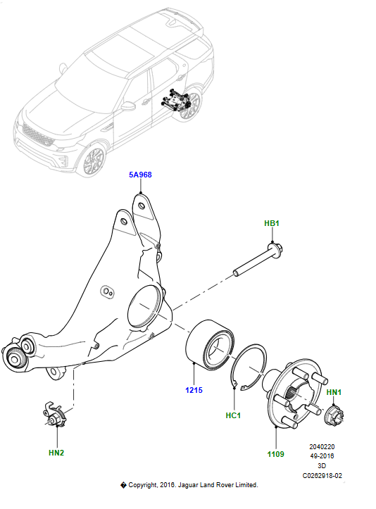 Sağ Arka Taşıyıcı-Lr098781-Lr142578-/Range Rover New