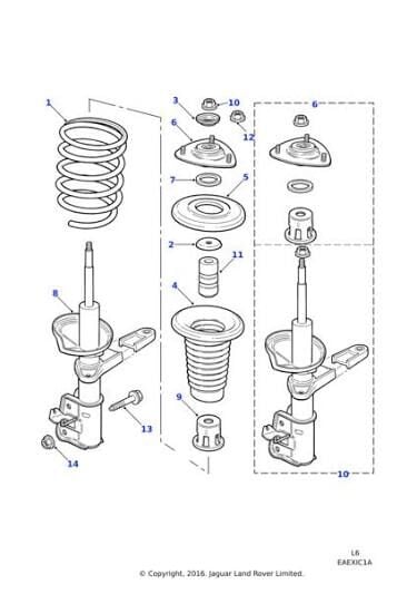 Amortisör Üst Takozu (R-L)-RNH100252 B-Freelander 1