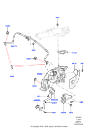 Turbo Yağ Hortumu Üst-Lr038163 E-Lr013199-C2C40367 (Jaguar)-/Range Rover Sport