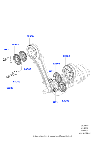 Eksantirik Civatası-Lr022963-4.4 Dizel/Range Rover New