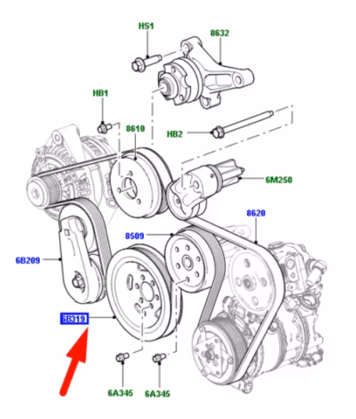Krank Kasnağı-Lr067312 C-1311300-Jde37423 (Jaguar)-Jd61526 (Jaguar)-/Range Rover Sport-Discovery 4