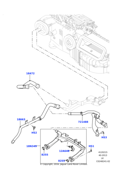 Su Manifoldu (Isıtıcı Boru)-LR122710 E-LR109401-LR087558-AJ813848-AJ814006-AJ814053 (JAGUAR)-Range Rover New