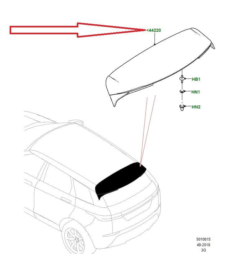 Arka Spoıler -Lr137575-Lr175414-/Range Rover New