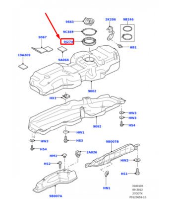 Depo Boğaz Borusu-Wfm500011-/Range Rover Sport