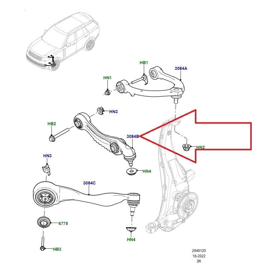Alt Rotilli Kol Ön (Arka) Sağ-Lr152741 T-/Range Rover Sport-Range Rover New