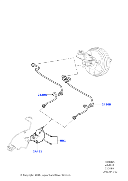 Fren Vakum Borusu-Lr001053-Lr023214-2.2/Freelander 2