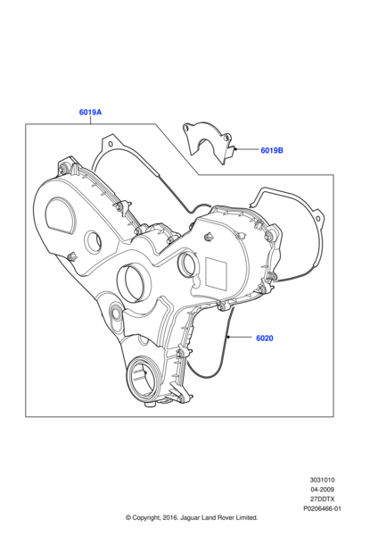 Motor Ön Kapak Contası-Lr014305 A-/Range Rover Sport