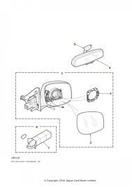 Dış Ayna Camı Sağ-Btr6072 E-4.6/Range Rover New