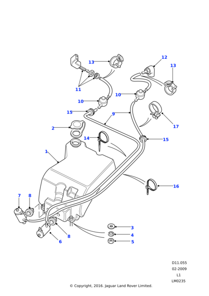 Cam Yıkama Su Pompası Arka-Dmc100540 E/Freelander 1