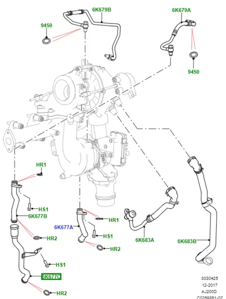 Turbo Yağ Gerı Dönüş Borusu-Lr081637-Jde39499 (Jaguar)-2.0 Dizel/Range Rover Sport