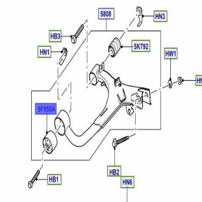 Tabla Üst Burcu Arka -Rgx500201 S-Lr063744-/Range Rover Sport-Discovery 3
