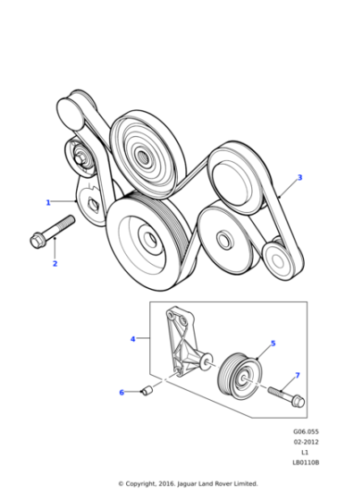 Kayış Gergi Ve Bilyası Komple-Err6951 E-Td5/Discovery 2